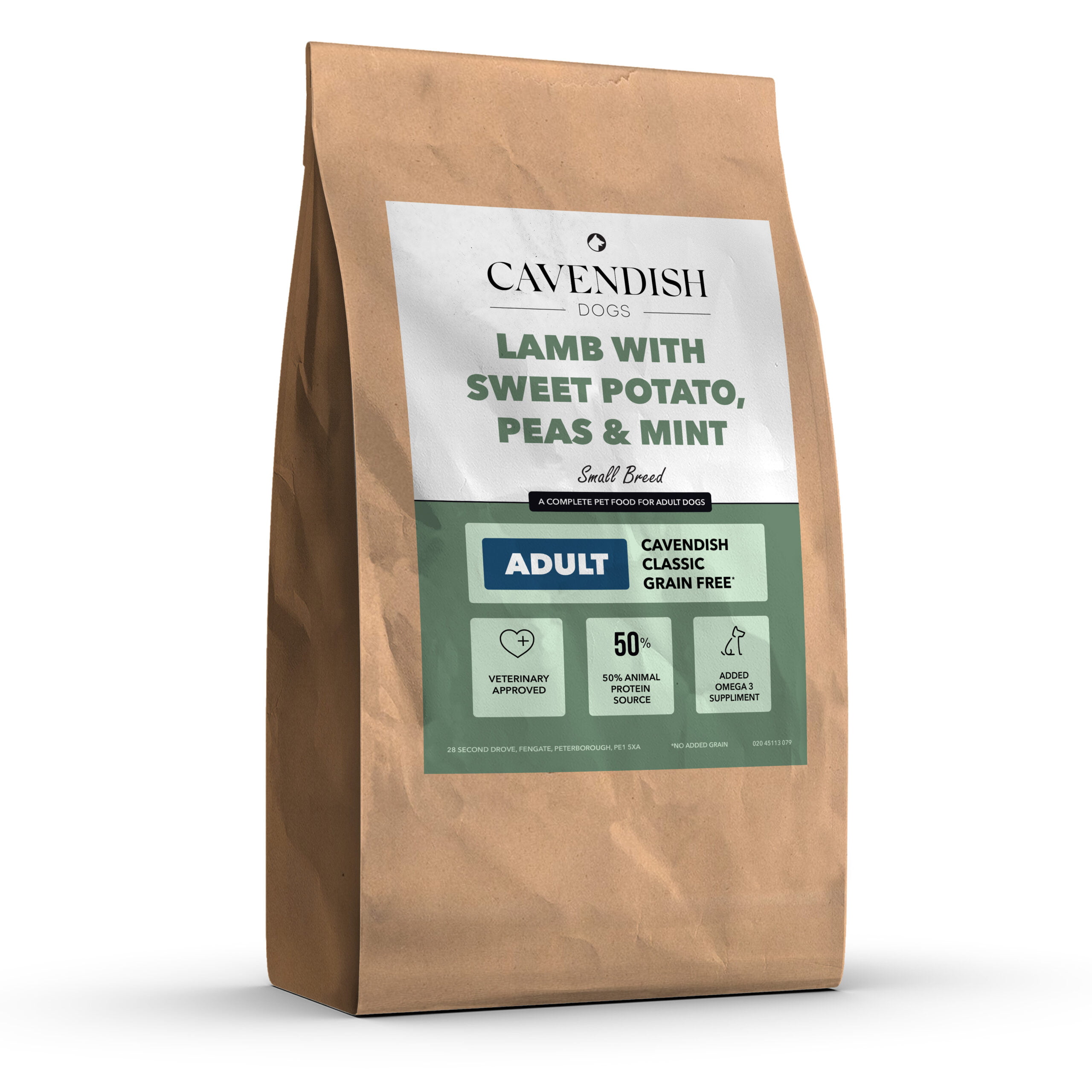 Small Breed: Lamb with Sweet Potato, Peas & Mint